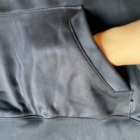 CSG Men’s Long Sleeve Hoodie Sweatshirt size S, Black, with Hand Warmer - Picture 4 of 9